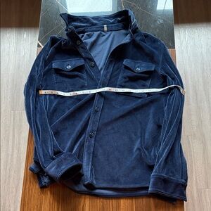 Alfani Navy Corduroy Shirt Jacket